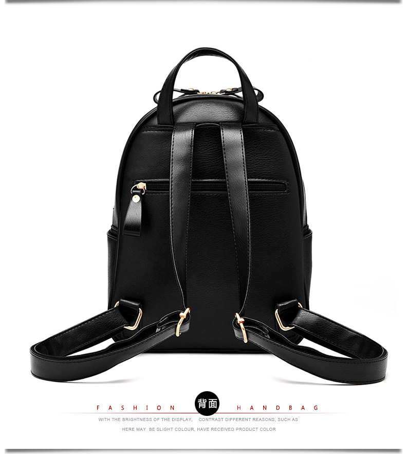 Women Backpack Hot Sale Fashion Causal High Quality bead female shoulder bag PU Leather for Girls
