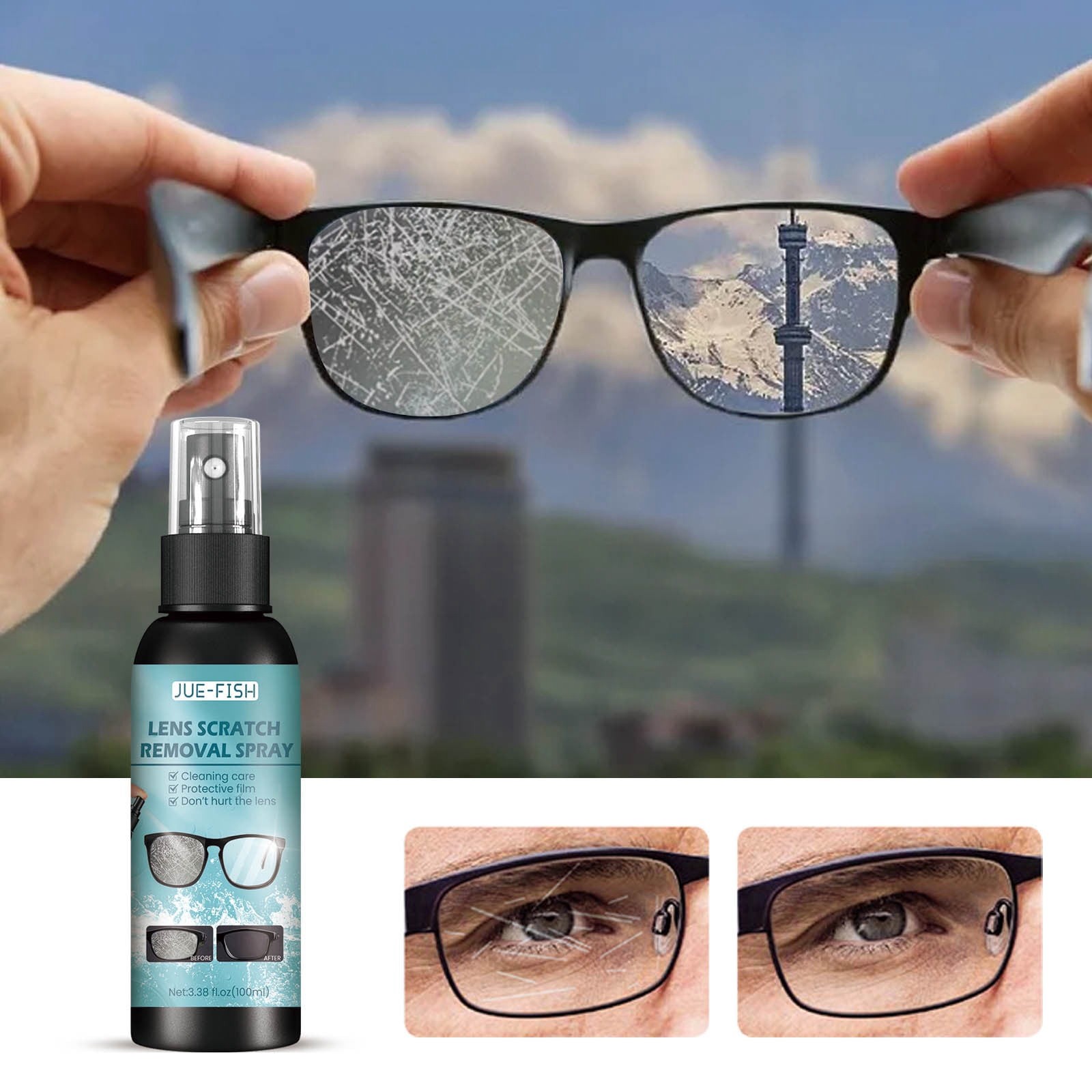 Lens Scratch Remover Glasses And Sunglasses Glasses Cleaner