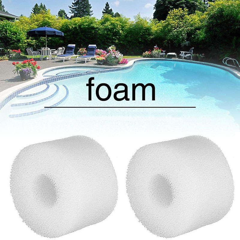 10Pcs Swimng l Filter Foam Reusable Wble Sponge Suile Bubble Jetted re SPA for Intex S1 Type. 
