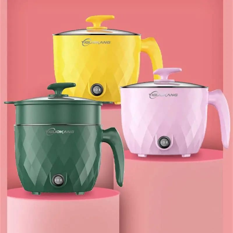 Multifunctional Portable Mini Electric Non-stick Rice Cooker Hot Pot with Small Kitchen Appliances - 1.5 Liter