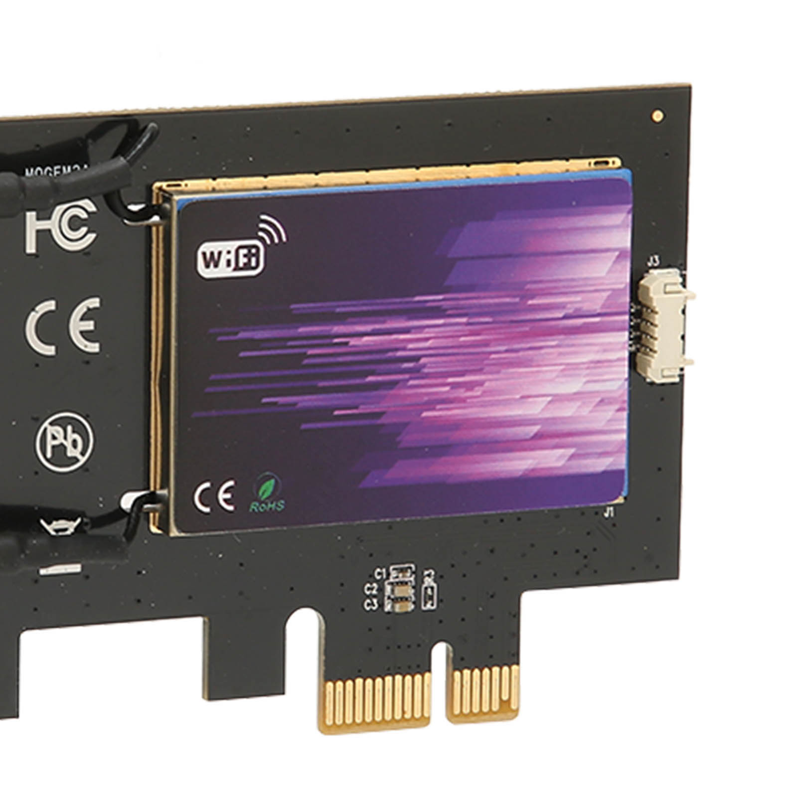 WiFi 6 PCIE Wireless Network Adapter 3000Mbps Triple Band 2.4G 5.8G 6E PCIE WiFi 6E Adapter Card for Gaming Streaming. 