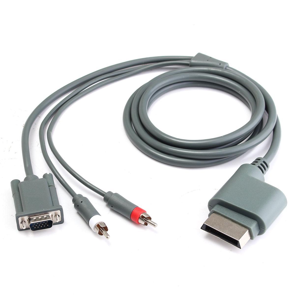 1.8M X-BOX360 VGA + 2RCA audio / video signal cable wire core material: bare copper cores: 11 cores Sheath material: PVC Color: Gray