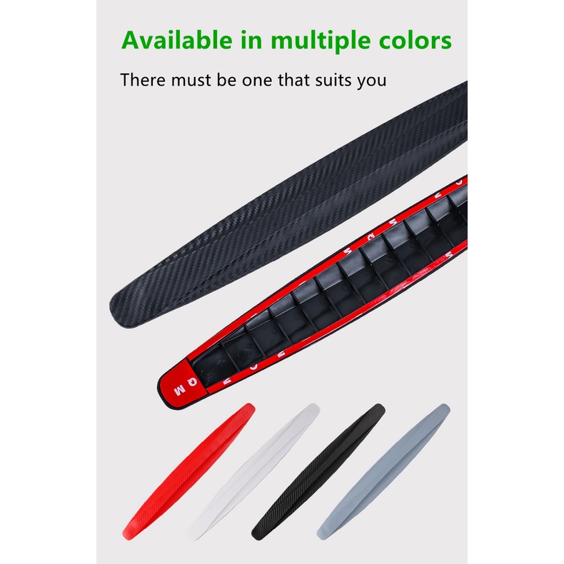 Car Bumper Guard Strip,2Pcs Anti Collision Car Bumper Guard Strip Car Sticker By Edge Guards Trim Molding Protection Strip Scratch Protector Car Crash Bar. 