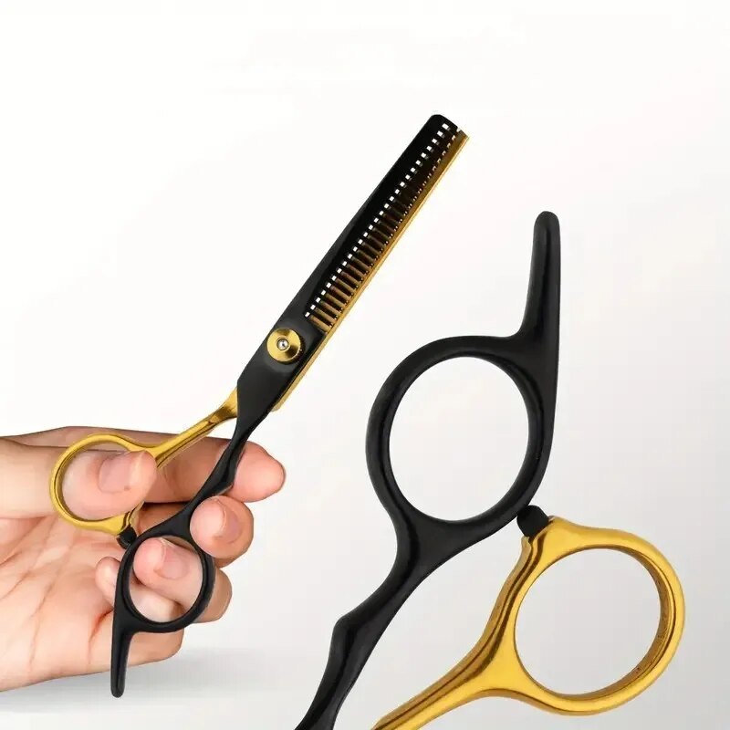 Hair Cutting Scissors Set, Professional Haircut Scissors Kit With Cutting Scissors, Thinning Scissors, Comb, Cape, Clips,Hairdre. 