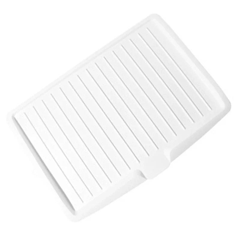 Drain Rack Kitchen Dish Drainer Tray Large Sink Drying Rack for Kitchen Worktop Organizer Drying Rack White 1 Piece