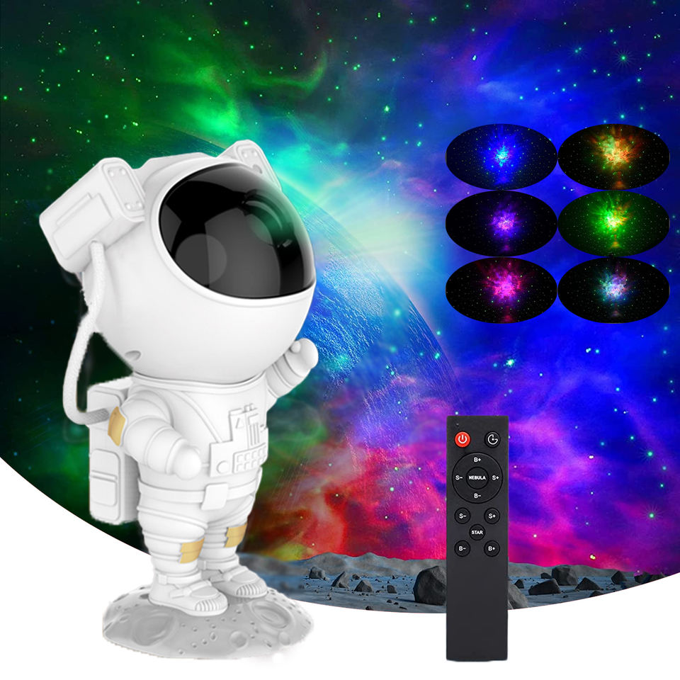 2022 New LED Astronaut Starry Sky Night Laser Multicolor Projection