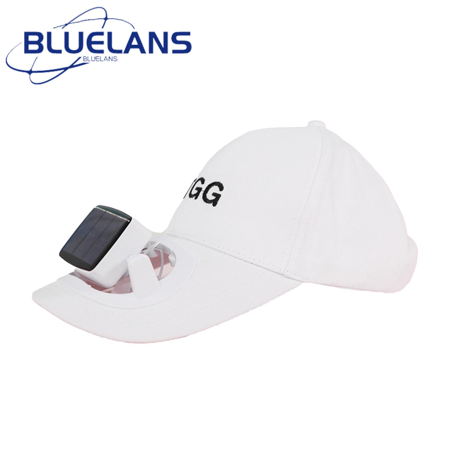 Fan Sunhat Letter Embroidery Five Soft Blade Camping Fan Sunhat