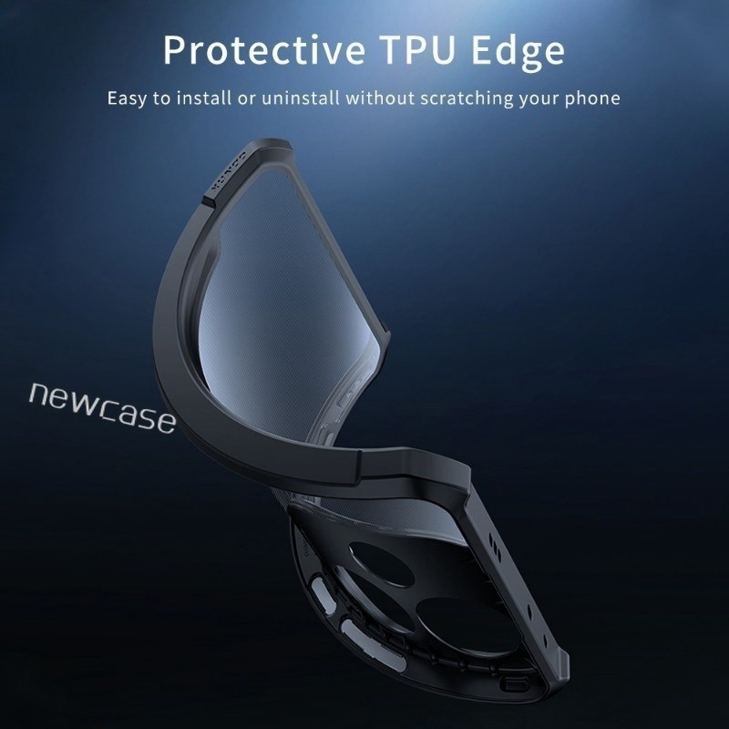 Acrylic Clear Casing For Redmi Turbo 3 5G 2024 RM Turbo3 Transparent TPU Soft Shockproof Bumper Edge Airbag Anti Drop Camera Protective Phone Case Back Cover. 
