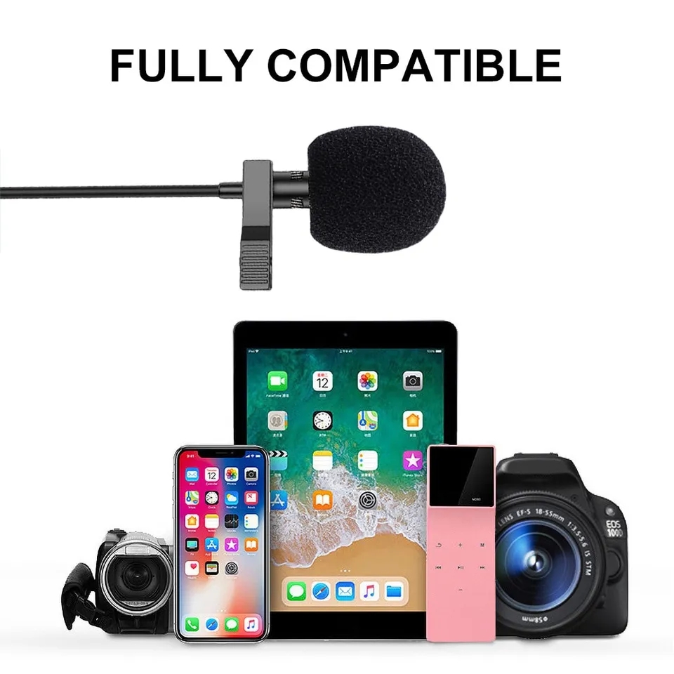 Usb Cable Clip On Microphone Computer Recording 3.5mm Microphone Type C Mini Portable For Tiktok Live Broadcast Noise Reduction. 