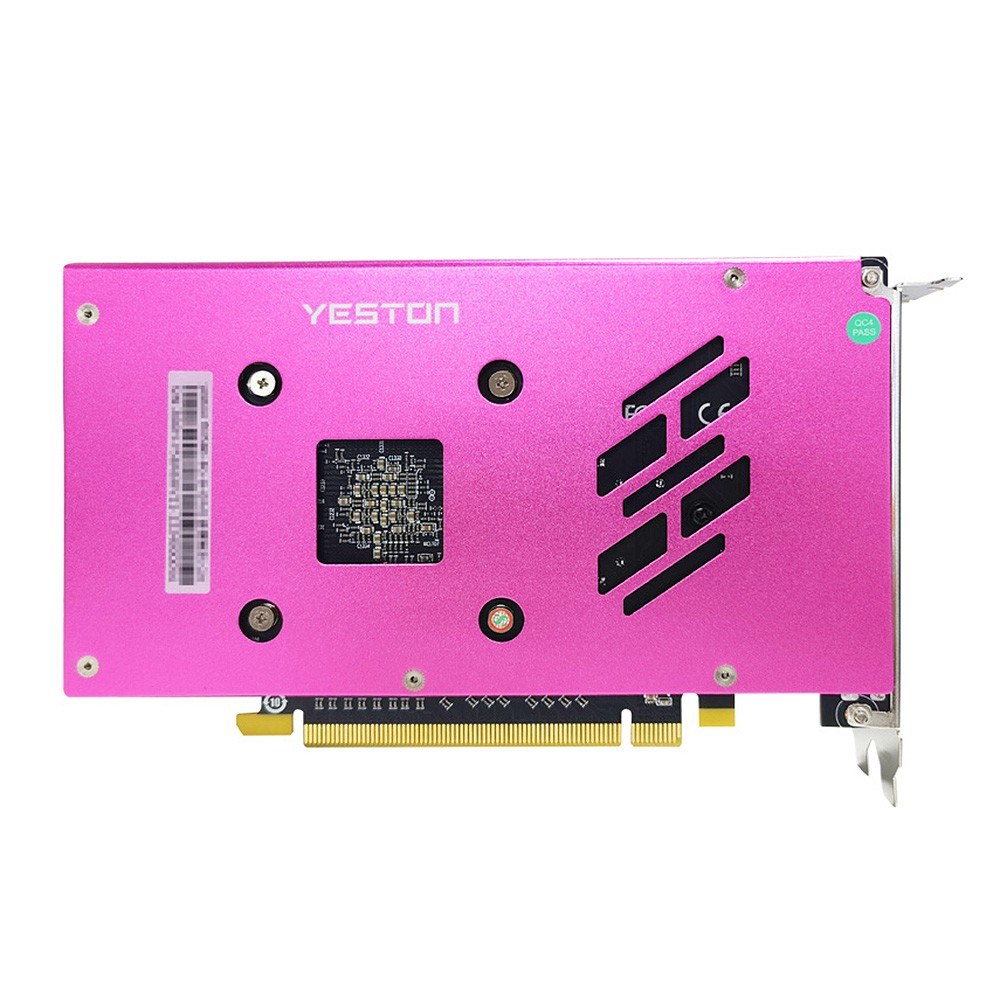 Yeston RX580-8GD5 6HD Graphics Card 8G/256bit/GDDR5 Memory 1206MHz Core Frequency 6 HD Ports Suport 6 Screens and 4K /2K HD/1080P Resolution-purple. 