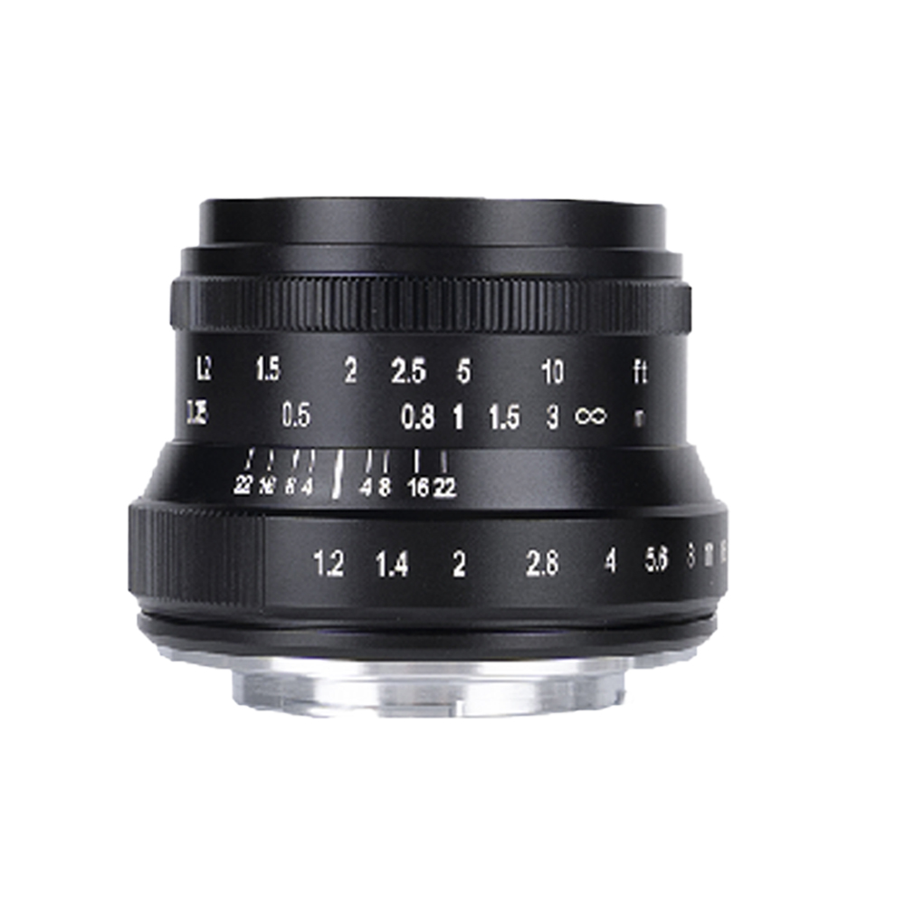 7artisans 35mm F1.2 II APS-C Large aperture Prime Lens for Micro 4/3 Sony E A6000 A7III Fuji X Canon EF-M Nikon Z Z5. 