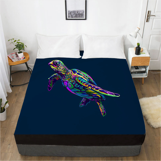 Customize Fitted Sheets Mattress Cover With Elastic Band 3D Bedsheet Linens 200x200 160x200 Bed Sheet Bedding Bohemia. 