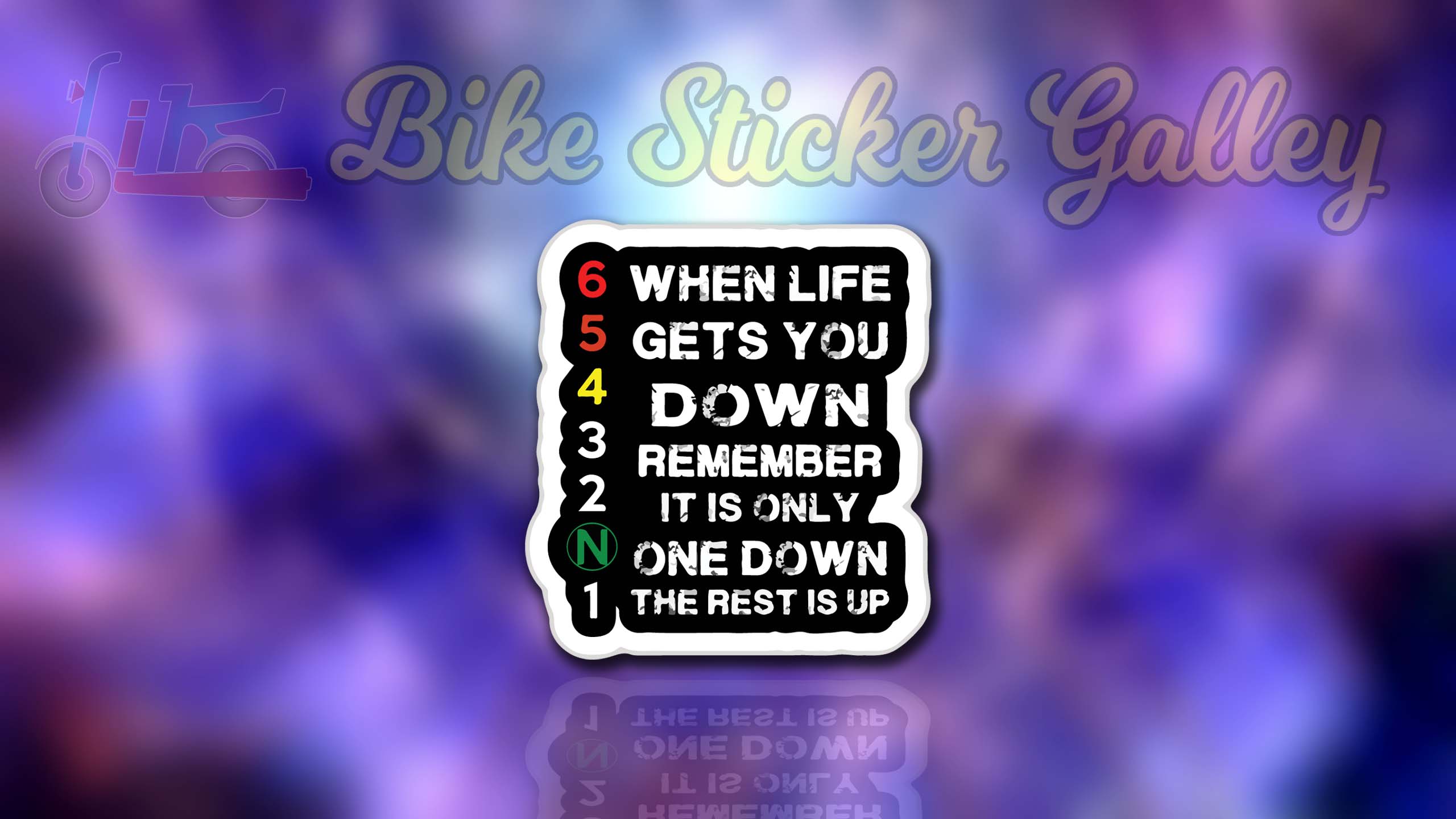 Bike Sticker - 1N23456 (Waterproof & Premium quality)/ Bike Sticker Gallery