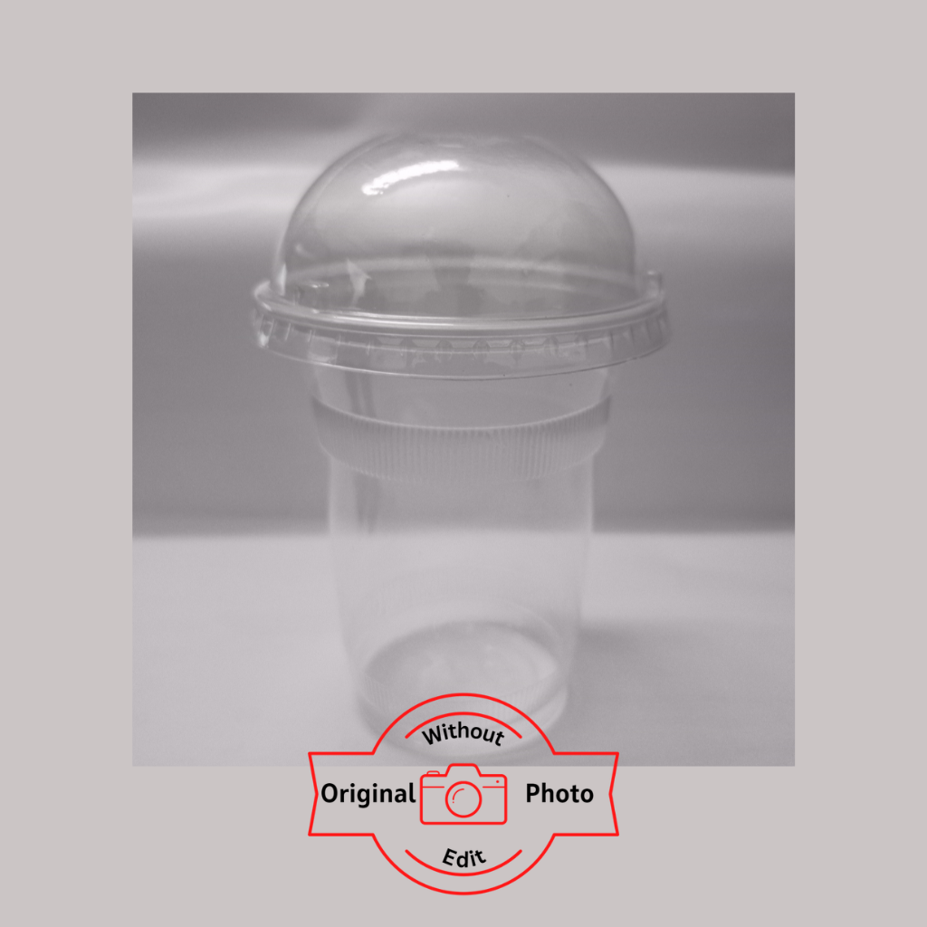 25 pcs One time Plastic Juice Glass 350 Ml With Lid. 