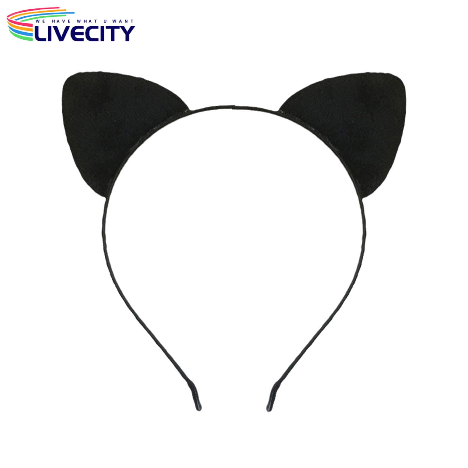 Cat adband Cat Ear adband Halloween Cosplay Makeup Hair Hoop Fe Painting Costume cessory for Adults Kids Versatile Fun Flexible Cat adband