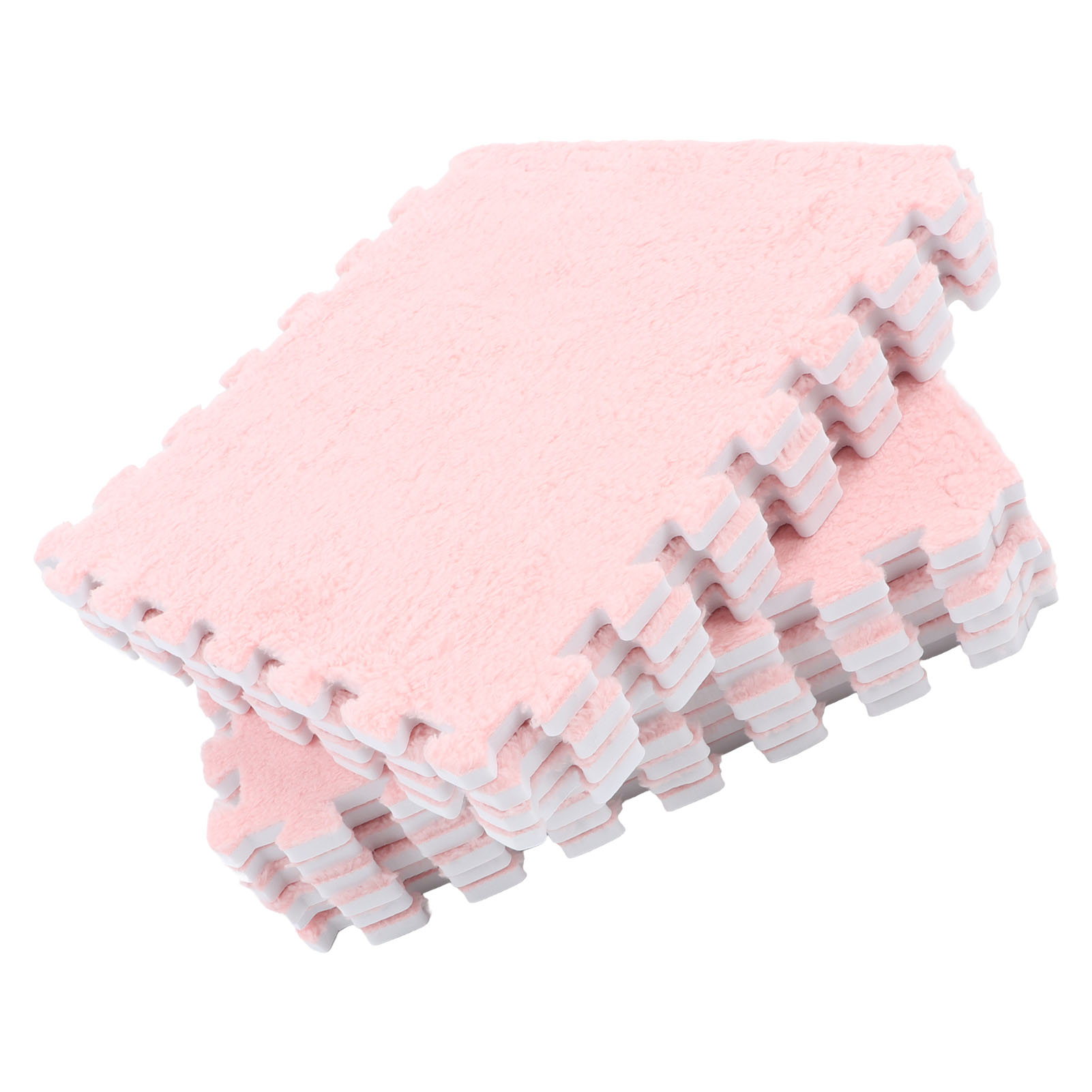 Foam mat 10pcs Plush Foam Floor Mat Soft Thick Split Joint Interlocking Plush Foam Rug for Room Floor toys for children q. 