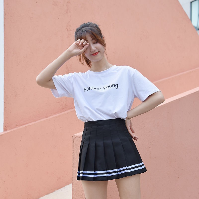 High waisted a-line outlet sailor mini skirt