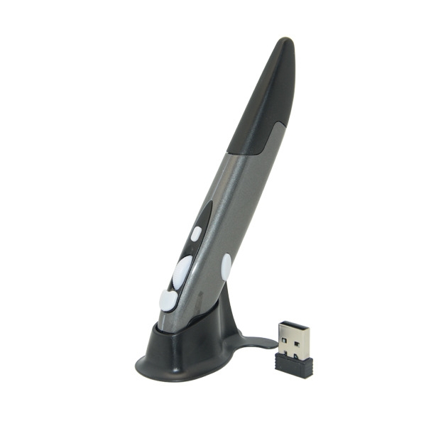 PR-03 2.4G USB Receiver Adjustable 1600 DPI Wireless Optical Pen Mouse for Computer PC Laptop Drawing Teaching. 