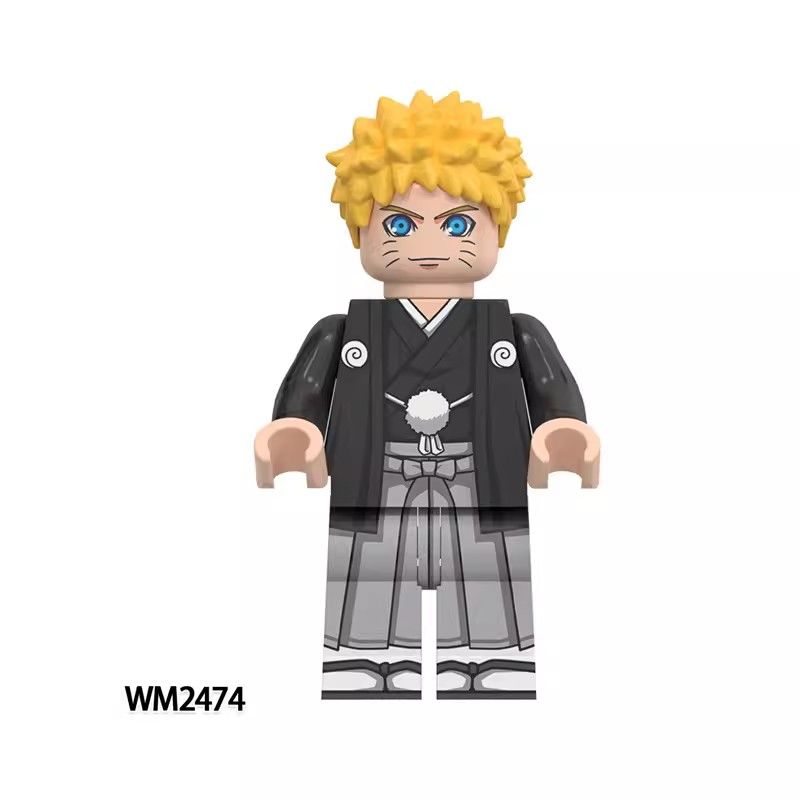 【Yurui】Compatible with New Fire Shadow Naruto Sasuke Uchiha Hyuga Hinata Toy Assembled Building Block Toys WM6152. 