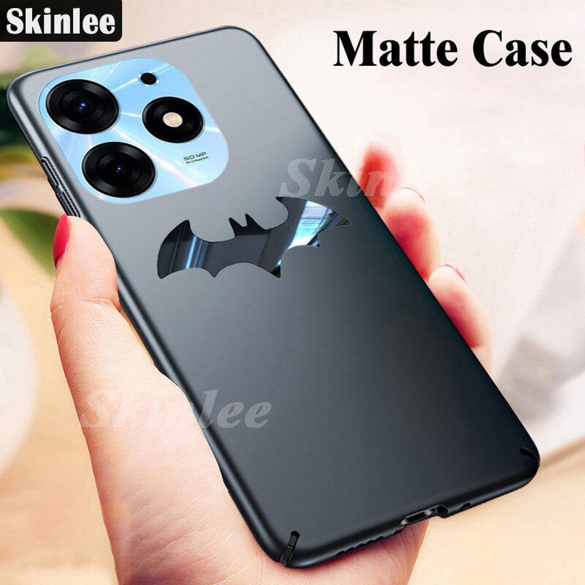 Phone Case Tecno Spark10 Pro Back Cover Luxury Frosted Matte Back Slim Metal Bat man Non-slip Protective Casing for Tecno Spark 10 Pro Cover Cases