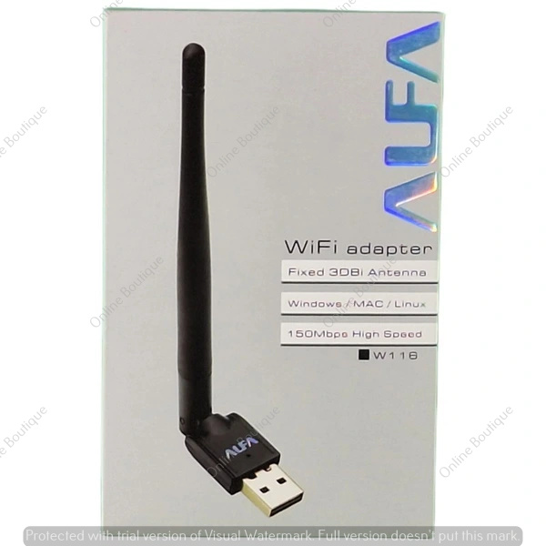 Alfa W116 Net WiFi Fixed 3DBi Hifh Gain Long range Antenna Wireless-N USB Adapter. 