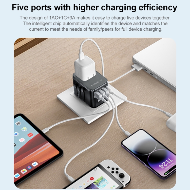 MOMAX UA12 1-World 17W Global Travel Fast Charger Power Adapter - 6