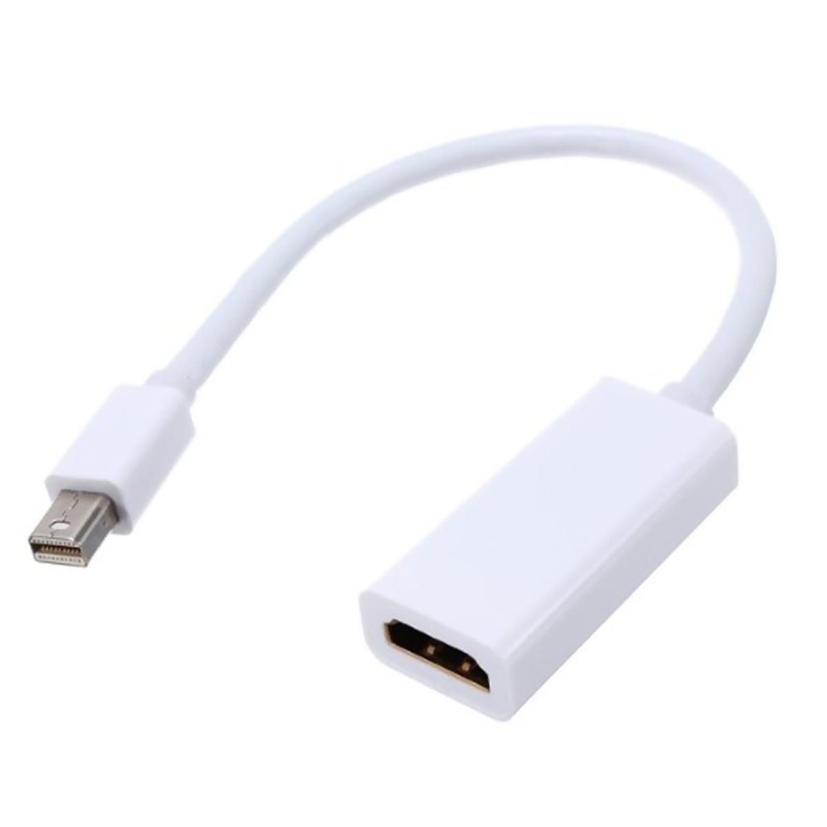 Mini Display Port to HDMI Adapter Cable for Apple MacBook, MacBook Pro, MacBook Air  8899 White
