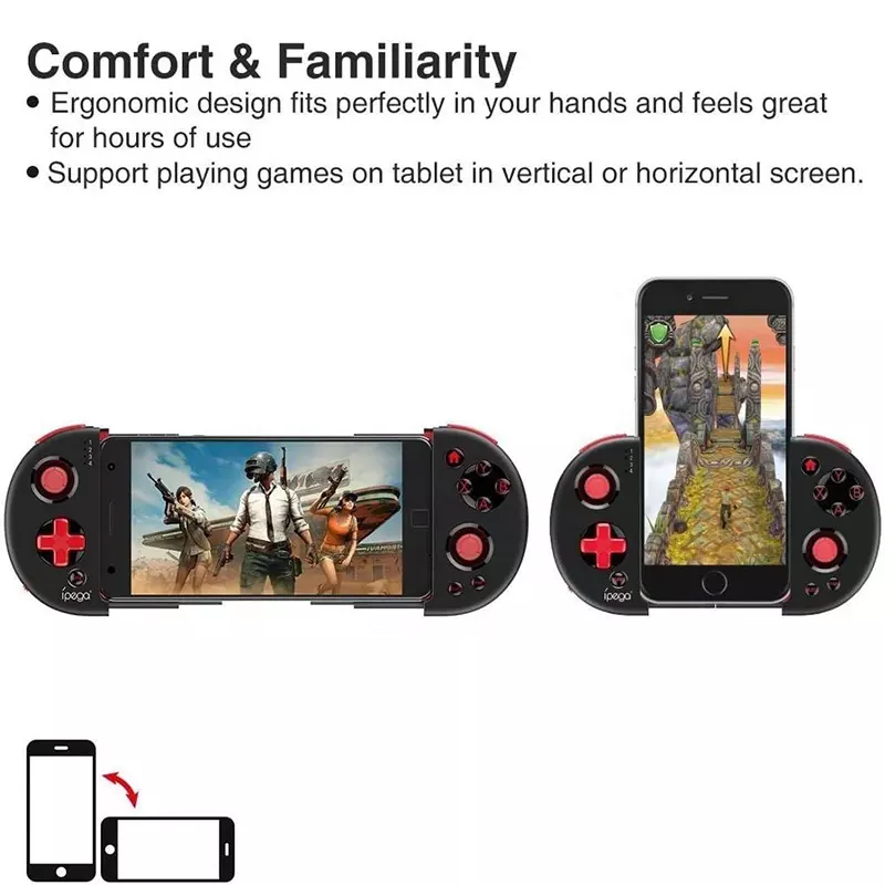 Ipega PG-9087S Wireless BT Gamepad Joystick Portable Stretchable Game Controller For Android IOS Smartphone Tablet TV Box. 