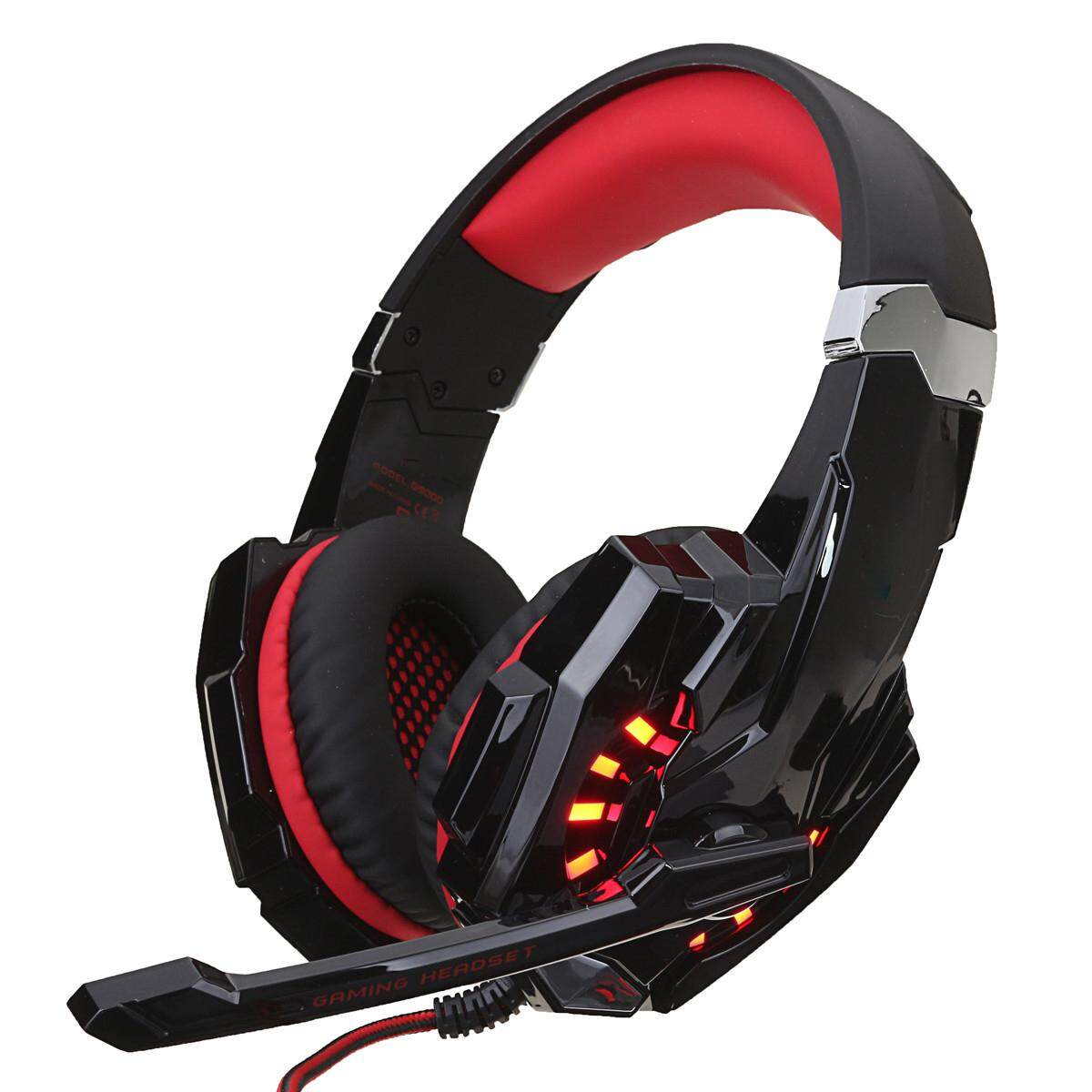 laptop parts Noise Cancelling Gaming Headset With Mic Stereo Bass LED Light For PC Computer. 
