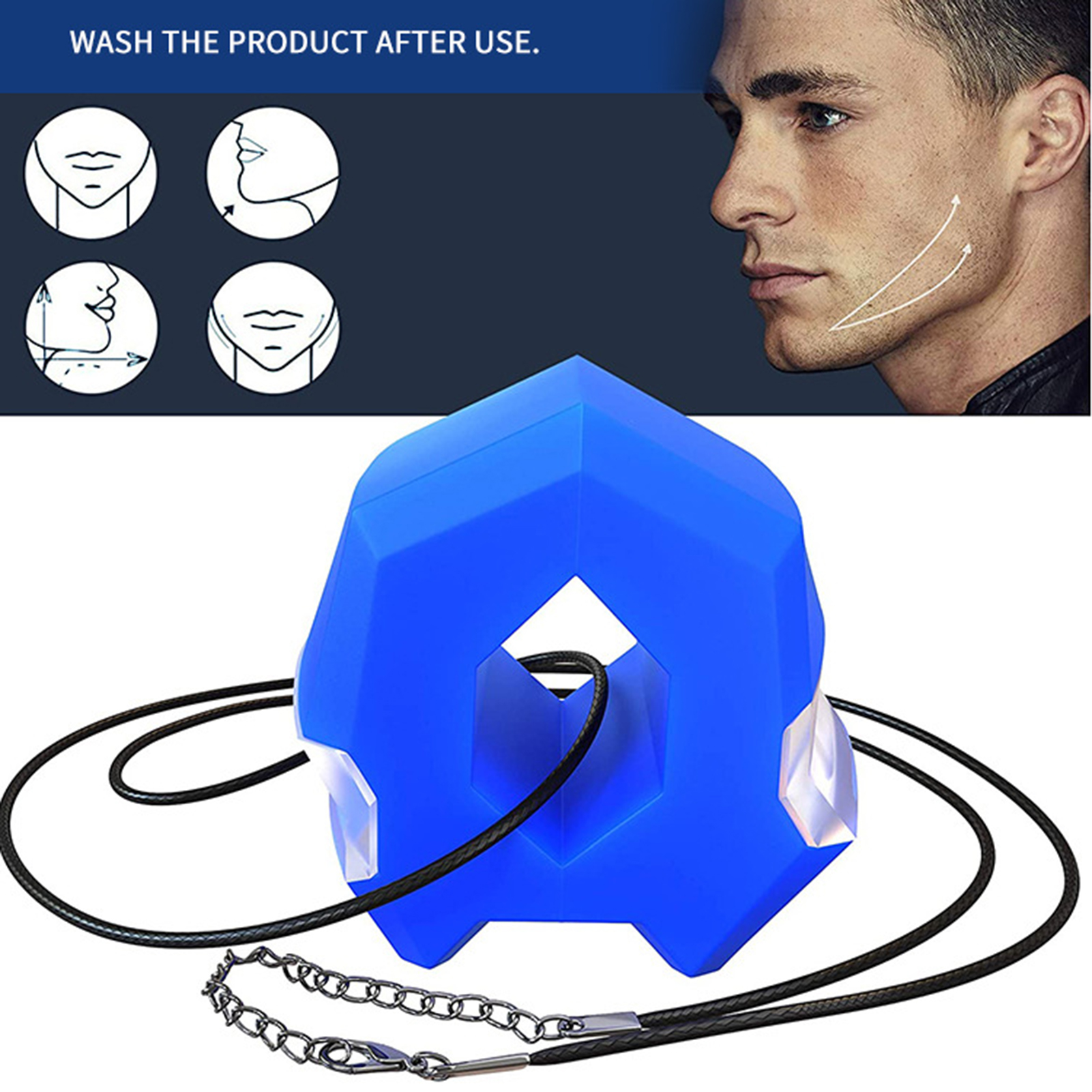 Sixth-generation Jawline Exerciser Mouth Chew Bite for Body Training. 