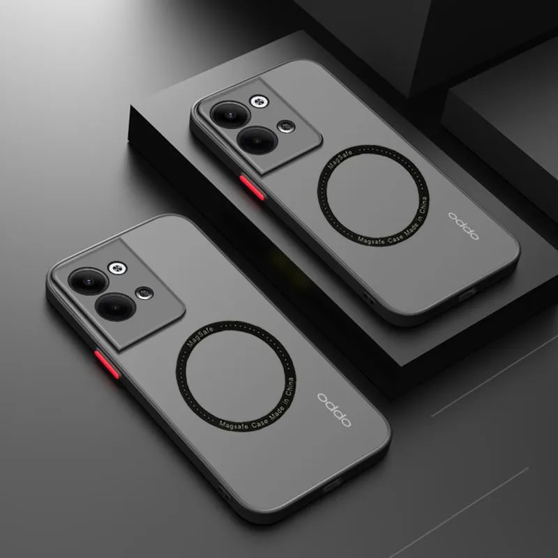 For Magsafe Wireless Magnetic Charging Case For Oppo Reno 9 6 7 8 10 Pro Plus 7z 8z 8T 4Z 6Z 7 8 Lite Cover On Reno 8 5G Cases