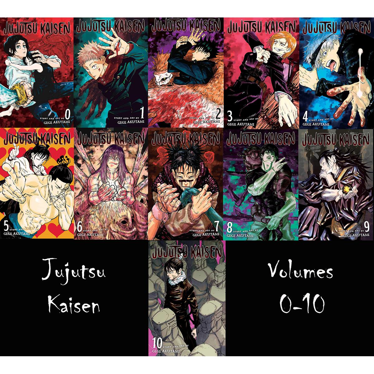 Jujutsu Kaisen Manga Complete Book Set Volumes 0/10 Paperback  January 1, 2020