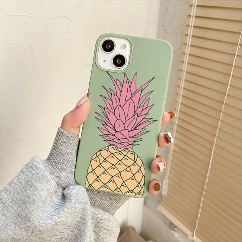 Fruit Pineapple Phone Case For Iphone 7 8 Plus X Xr Xs 11 12 13 Iphone15 15promax Mobile Iphones 14 Pro Max Case. 
