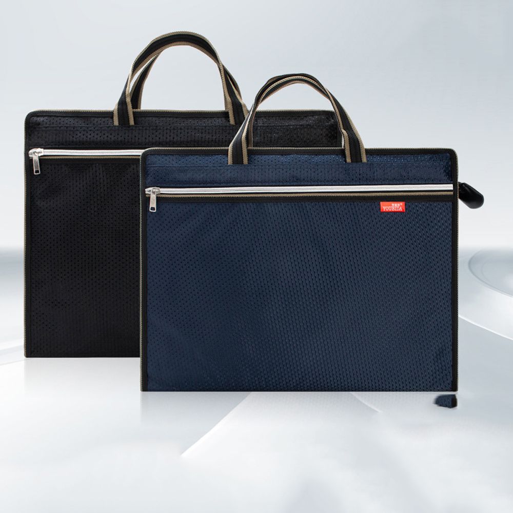 THE IDOL Waterproof High Capacity Filing Products Student Portfolio Bag Conference Bag Organizer Bag Business Handbag File Organizer Package Business Storage Bag A4 File Bag Briefcase Canvas. 