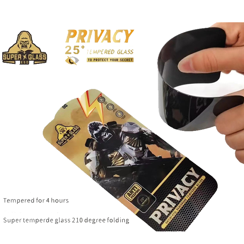 King Kong Gorilla Privacy Screen Protector For iPhone 11 12 13 14 15 Pro Max Anti-spy Tempered Glass For iPhone X XS Max 13 Pro. 