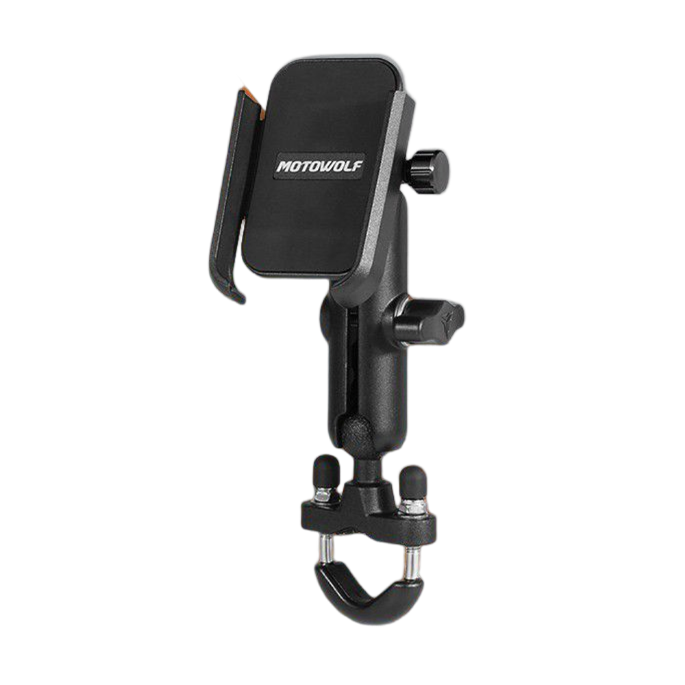 MOTOWOLF Universal Full Metal Mobile Phone Holder Anti Shake Robust Build Quality (Imported) Handle Base. 