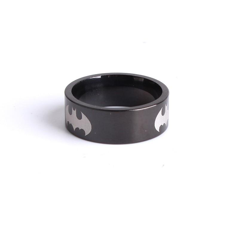 Black Color Stainless Steel Batman - Ring for Men. 