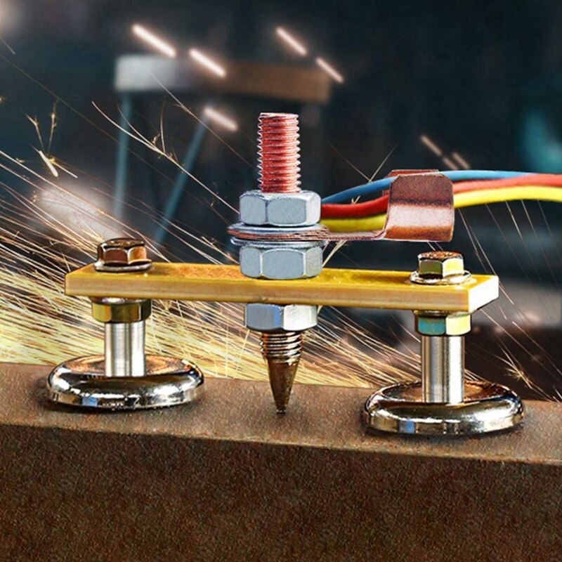 【VisioN Shop】Welding net Head, netic Welding Support Clamp, Copper Tail Welding Stability, Strong netism Large Suction 2Pcs. 