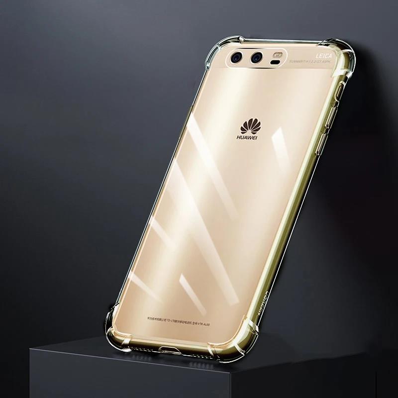 Luxury Airbag Phone Case for Huawei P10 Plus Lite P10Plus P10Lite Funda Original Transparent Shockproof Soft Silicone Back Cover