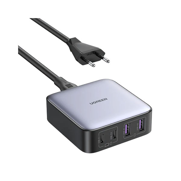 UGREEN CD327 (90747) Nexode 65W USB C GaN Table Charger -  Nexode 65 W desk charger - Multi-Port, More Option - Ugreen tech for charging protection - One Nexode for everything. 