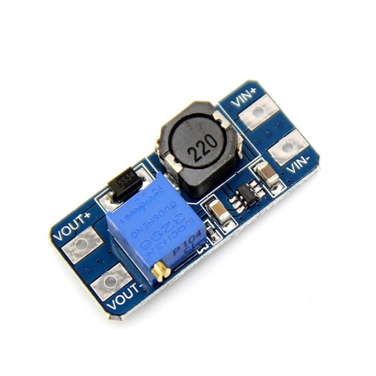 MT3608 2A DC-DC Voltage Step Up Boost Converter Module 2-24V Input. 