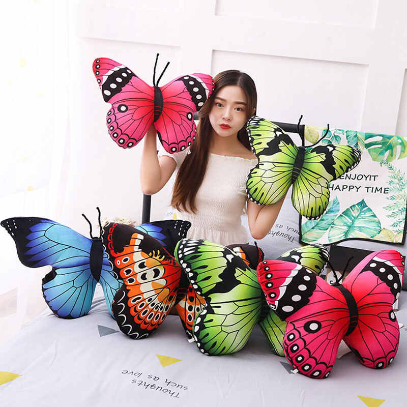 Butterfly Plush Pillows Sofa Cushion