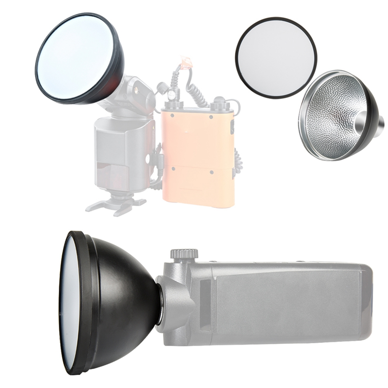 1PCS for Godox AD-S2 ADS2 Standard Reflector Replacement Parts Accessories with Soft Diffuser for AD200 AD180 AD360 AD360II AD200Pro. 