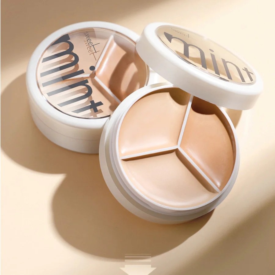 Sweet Mint Concealer Palette 3 Color Long lasting High Coverage concealer