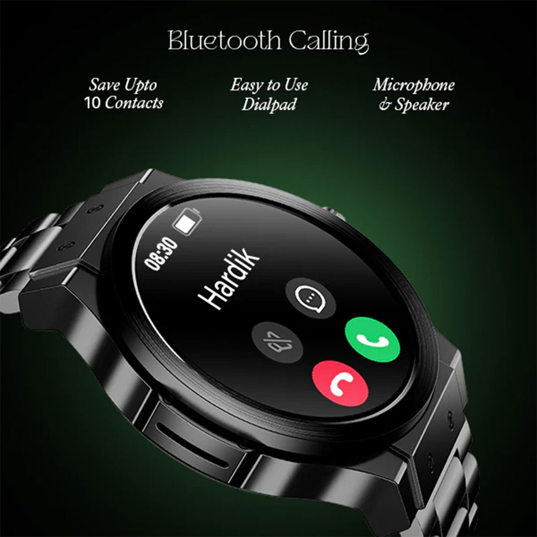 boAt Enigma X400 Luxury Smartwatch with 1.45" AMOLED Display, 200+ Watch Faces, Advanced BT Calling & Functional Crown. 