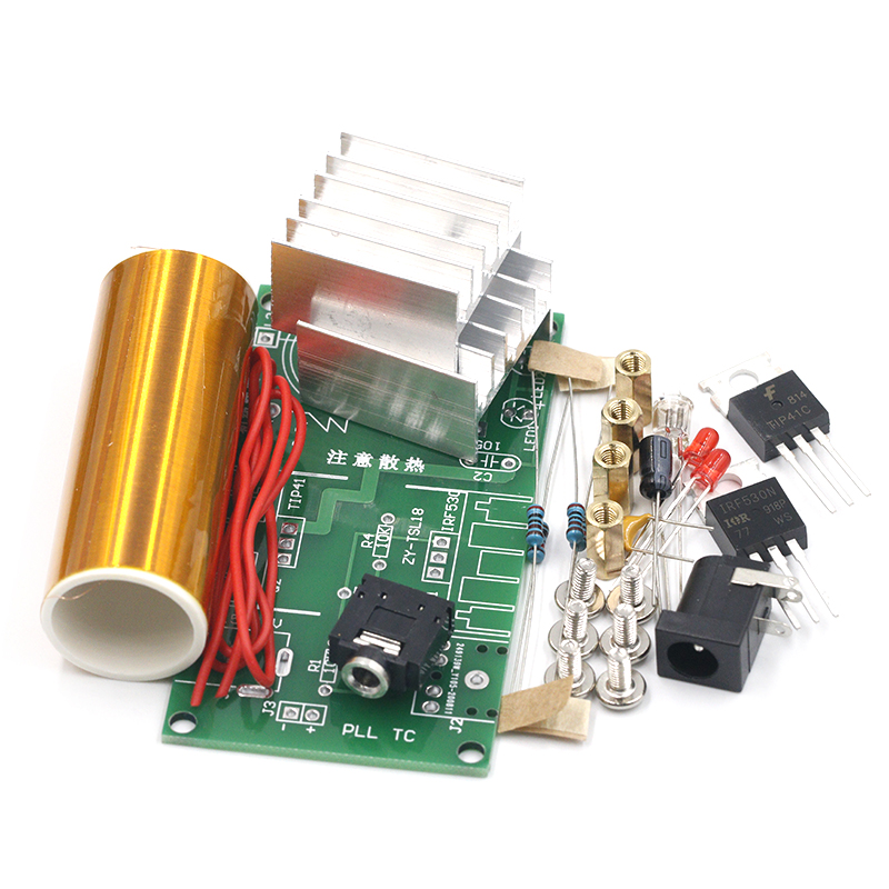 Mini Music Tesla Coil Plasma Speaker Tesla Wireless Transmission Diy Coil Kit Drop Shipping Support 10166. 