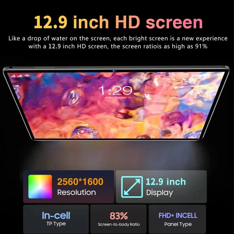 Pad 12 Tablet Android 14 Brand New 10.1 Inch 16GB RAM 1TB ROM Tablet 16MP 32MP 10000mAh 10Core WIFI Bluetooth Network Tablet Pc. 