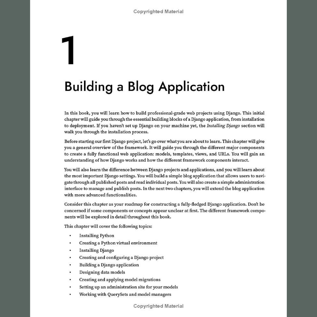 Django 5 By Example Fifth Edition by Antonio Melé - Build powerful and reliable Python web applications from scratch. 