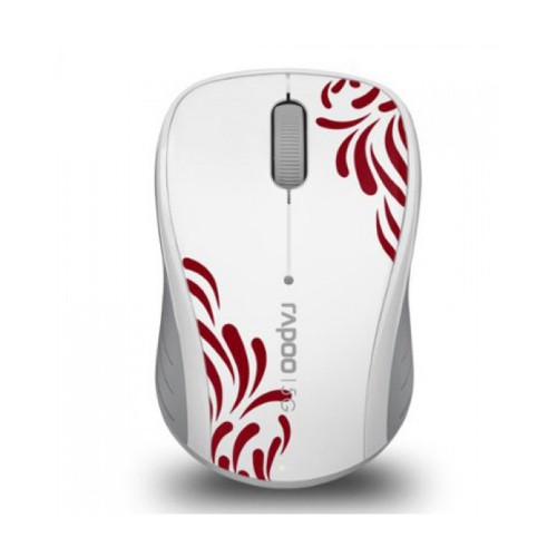 Rapoo 3100P USB Dongle White Wireless Mouse. 