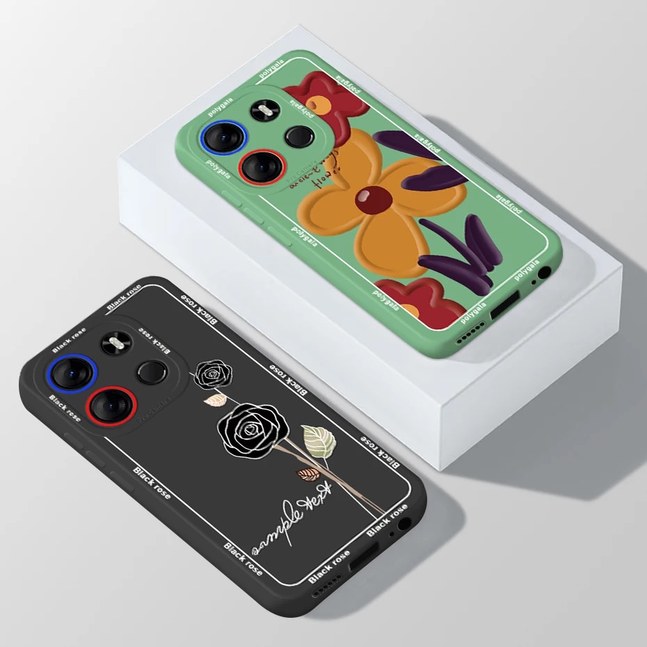 For Tecno Pop 7 Pro BF7 Case Cute Panda Dinosaur Soft Liquid Shockproof Cover For Tecno Spark Go 2023 Phone Cases Coque. 